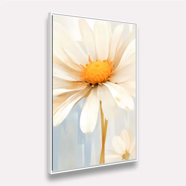 Quadro Flor Margarida Delicada Pintura