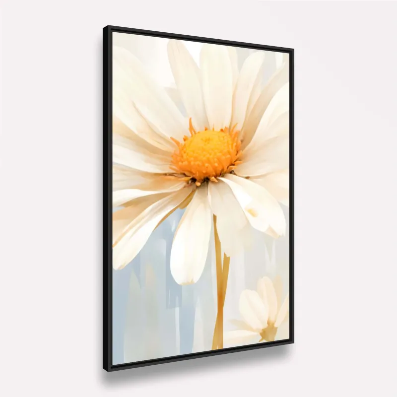 Quadro Flor Margarida Delicada Pintura