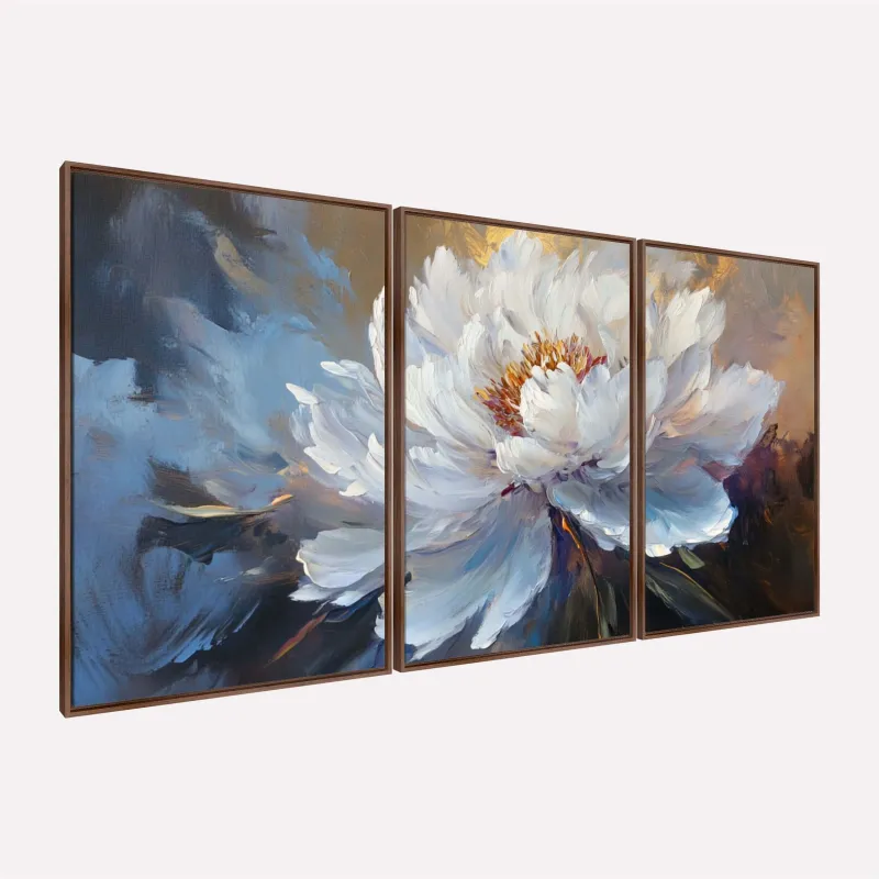 Quadro Flor Peônia Majestosa Harmonia de Cores