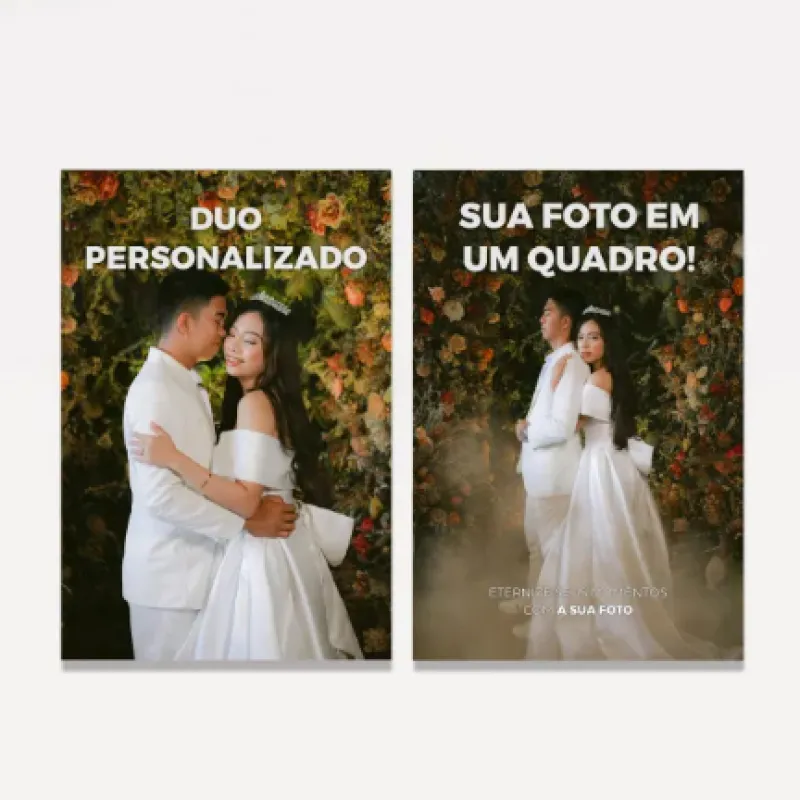 Quadro personalizado 2 peças