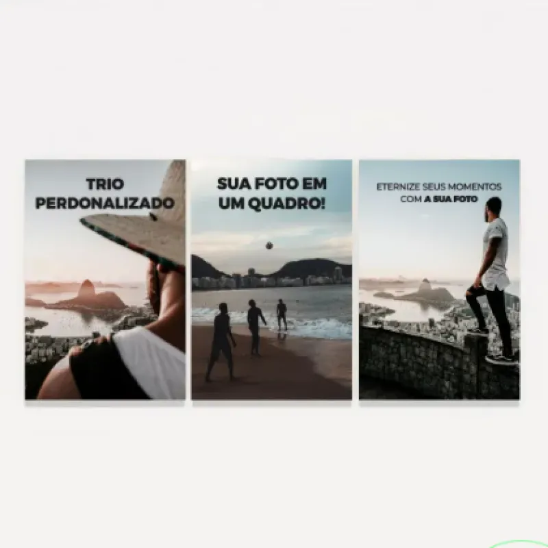 Quadro personalizado 3 peças